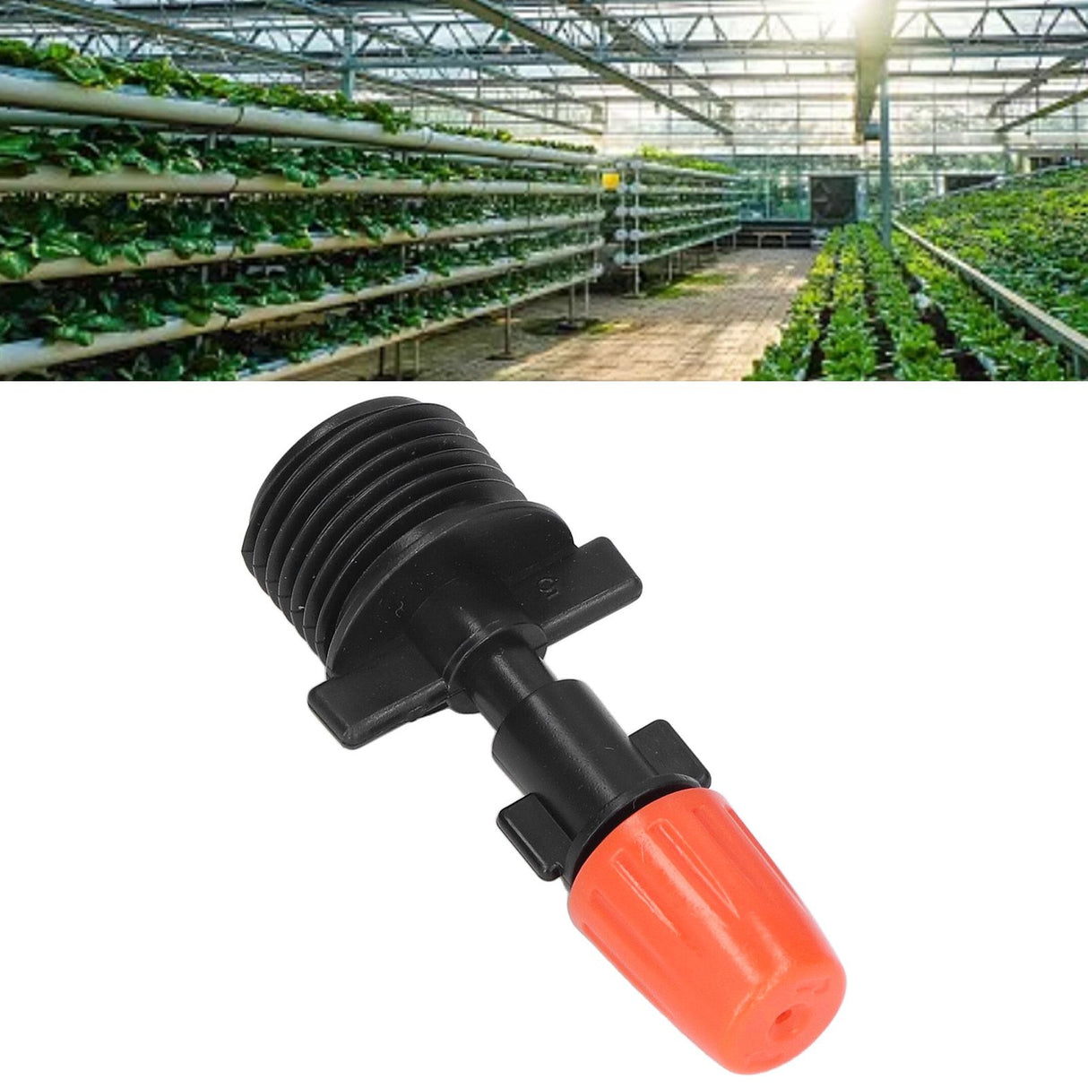 50pcs G1/2 Male Thread Misting Spray Nozzle Adjustable Water Spray Head Atomizing Nozzle for Garden Irrigation