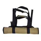 Large Capacity Firewood Storage Bag Basket Oxford Cloth Outdoor Camping Wood Log CarrierKhaki