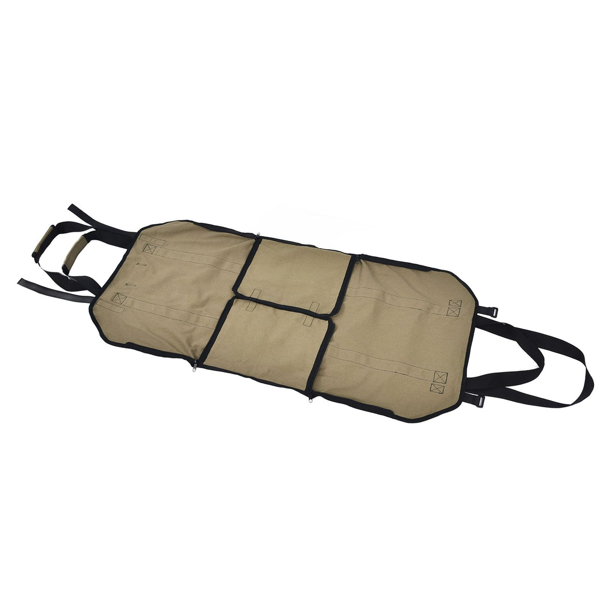 Large Capacity Firewood Storage Bag Basket Oxford Cloth Outdoor Camping Wood Log CarrierKhaki