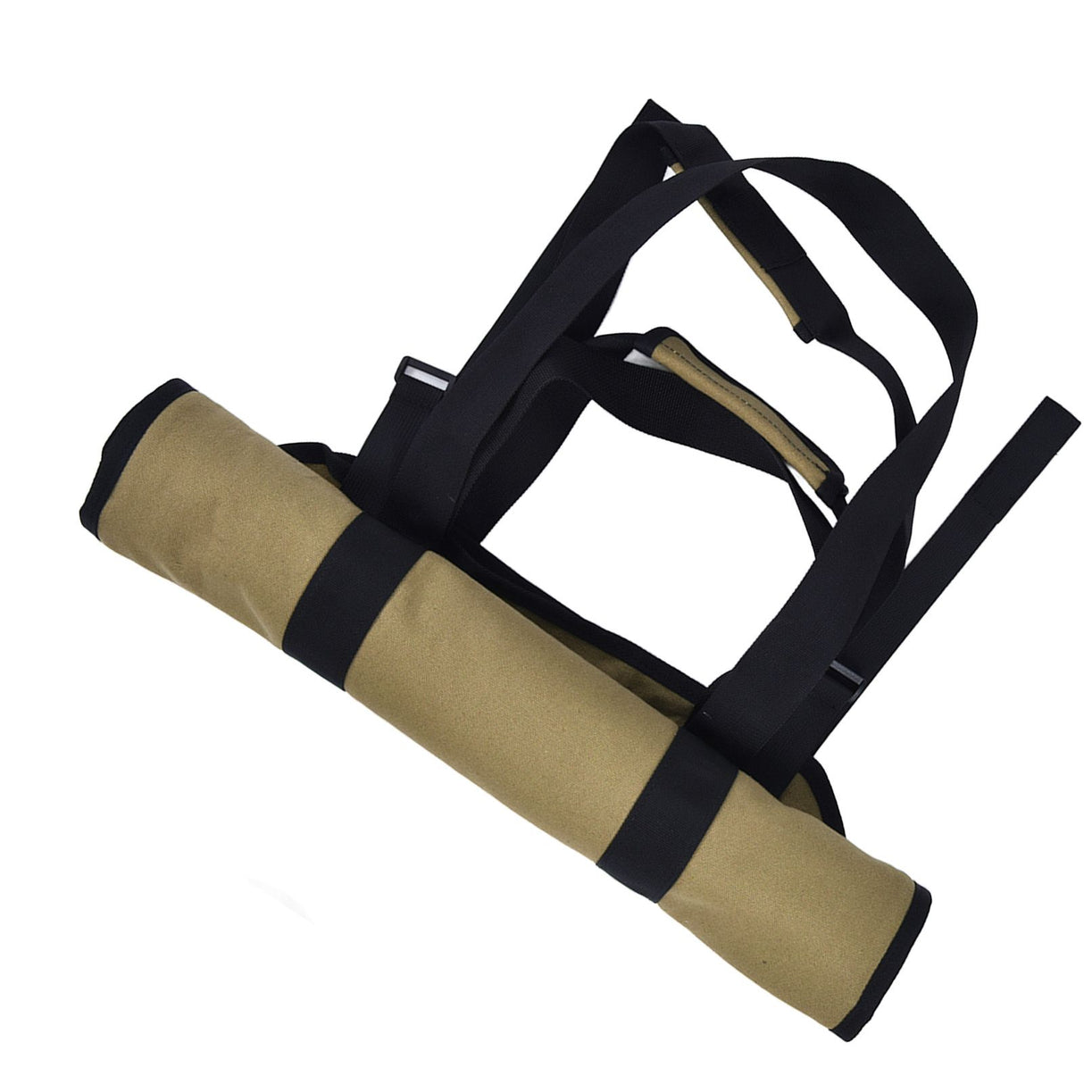 Large Capacity Firewood Storage Bag Basket Oxford Cloth Outdoor Camping Wood Log CarrierKhaki