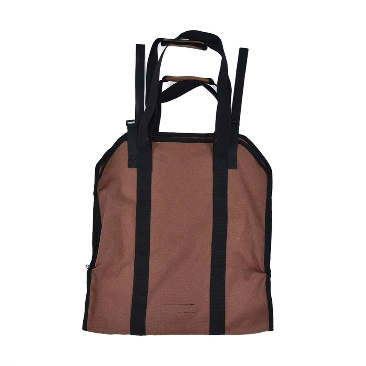 Large Capacity Firewood Storage Bag Basket Oxford Cloth Outdoor Camping Wood Log CarrierBrown