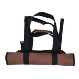 Large Capacity Firewood Storage Bag Basket Oxford Cloth Outdoor Camping Wood Log CarrierBrown