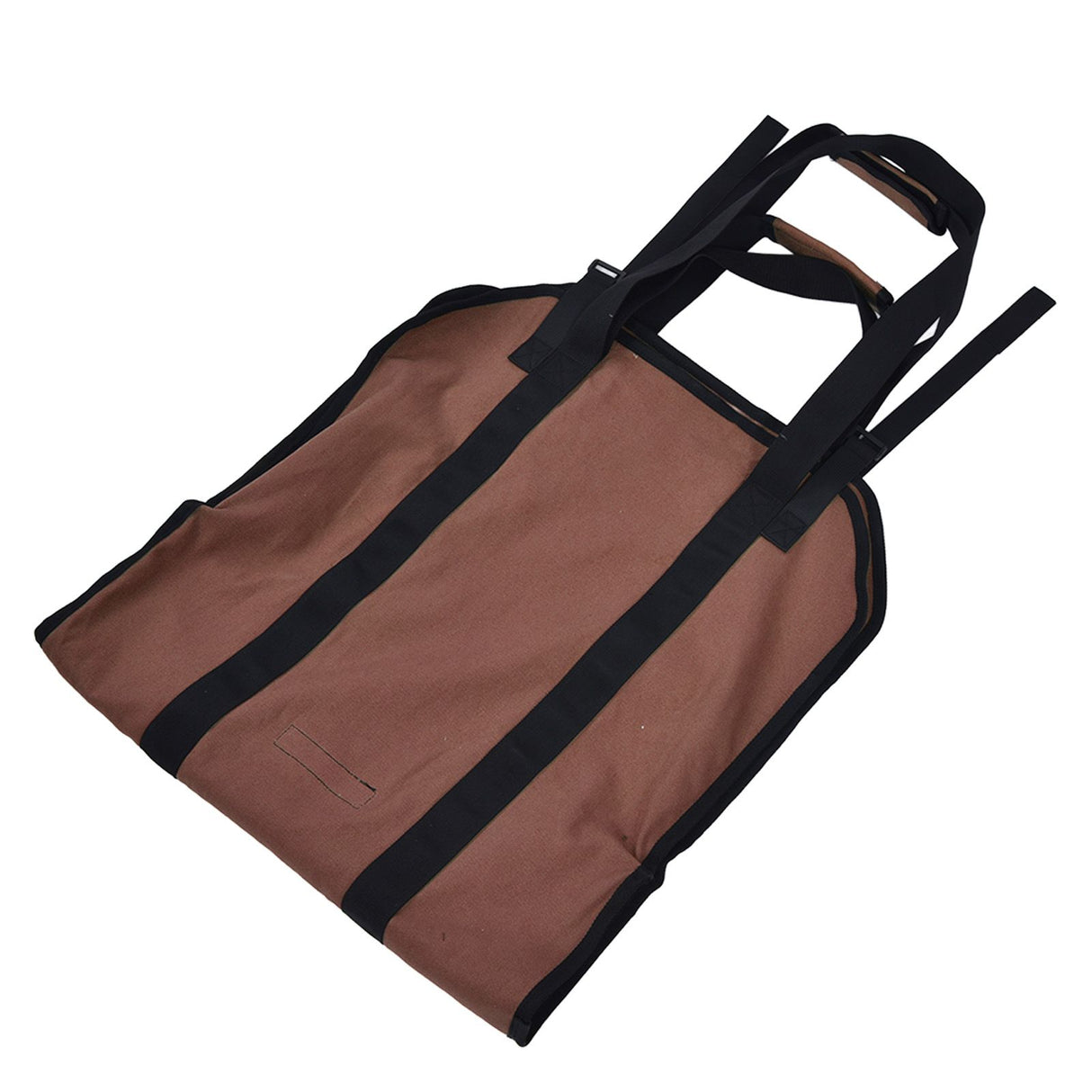 Large Capacity Firewood Storage Bag Basket Oxford Cloth Outdoor Camping Wood Log CarrierBrown