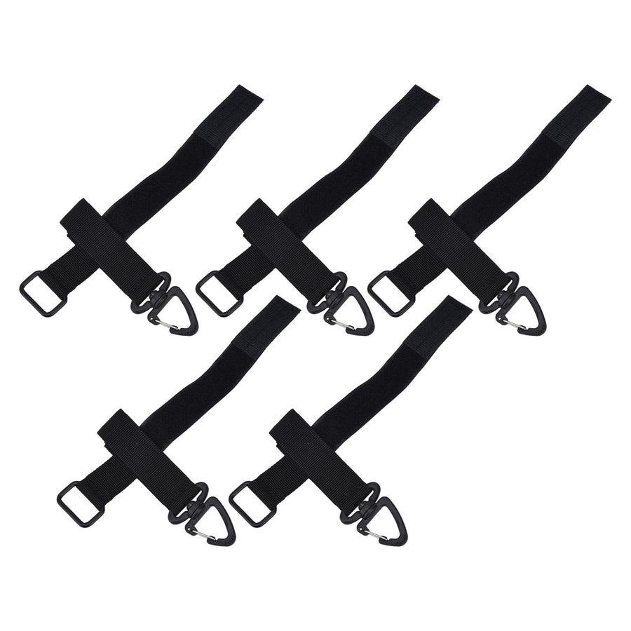 5pcs/set Multi Purpose Glove Hanging Buckle Adjustable Nylon Glove Hook Safety ClipBlack