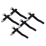 5pcs/set Multi Purpose Glove Hanging Buckle Adjustable Nylon Glove Hook Safety ClipBlack