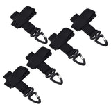 5pcs/set Multi Purpose Glove Hanging Buckle Adjustable Nylon Glove Hook Safety ClipBlack