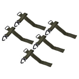 5pcs/set Multi Purpose Glove Hanging Buckle Adjustable Nylon Glove Hook Safety ClipMilitary Green