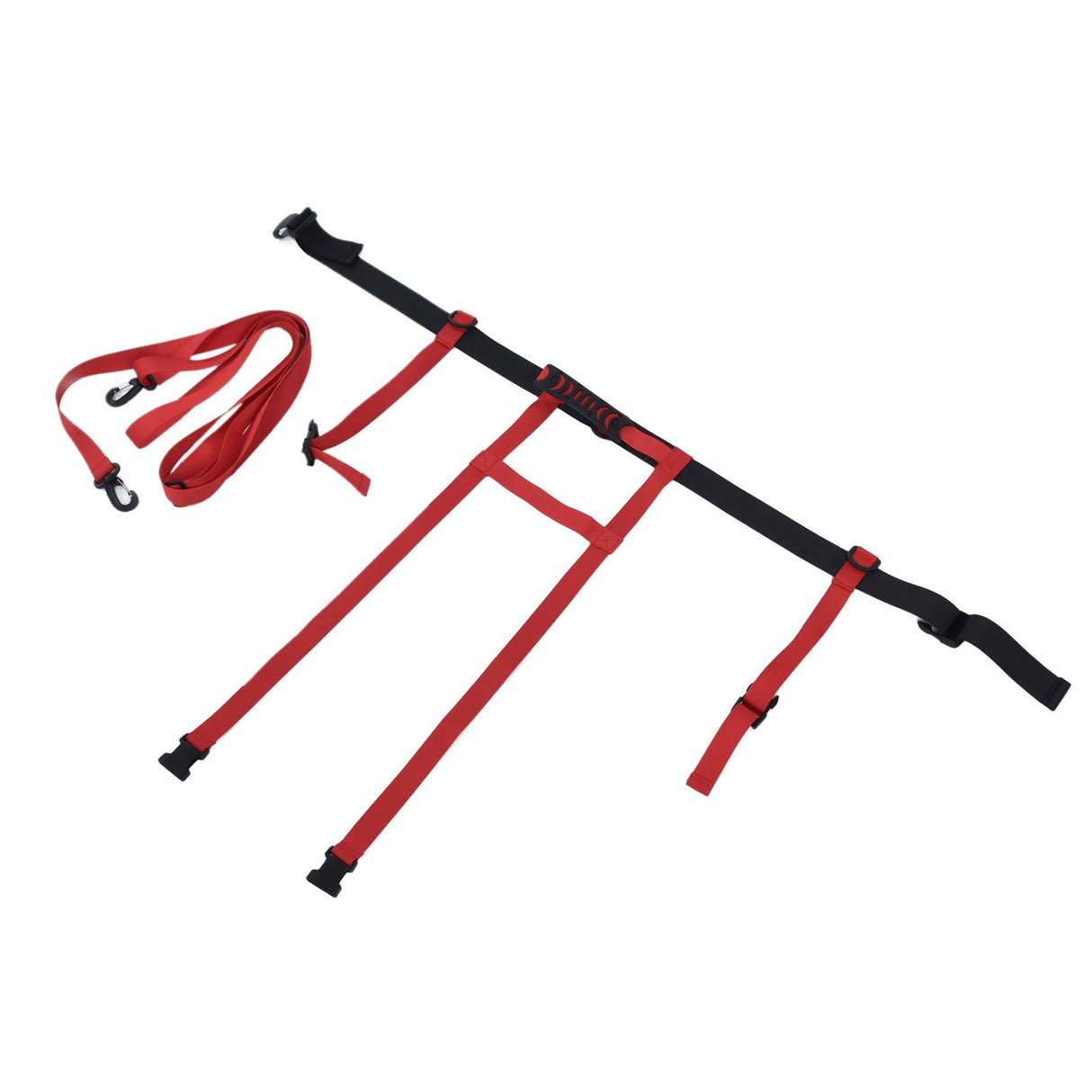 Children Ski Training Safety Ropes Adjustable Outdoor Skiing Harness Safety Shoulder StrapRed