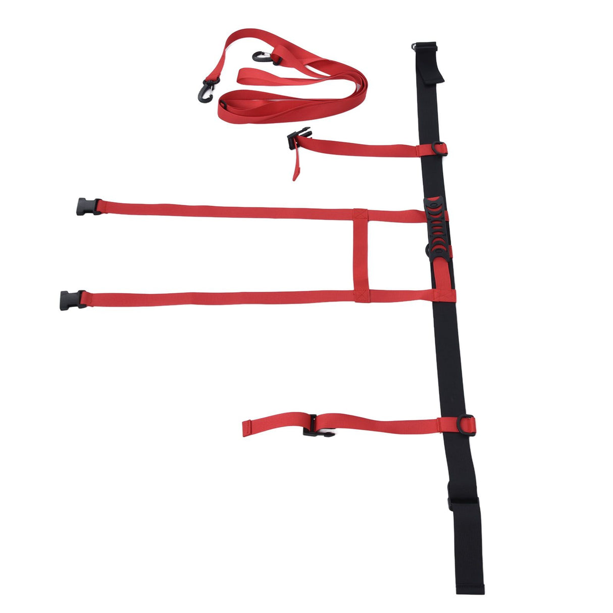 Children Ski Training Safety Ropes Adjustable Outdoor Skiing Harness Safety Shoulder StrapRed
