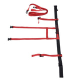 Children Ski Training Safety Ropes Adjustable Outdoor Skiing Harness Safety Shoulder StrapRed - Top-Down View