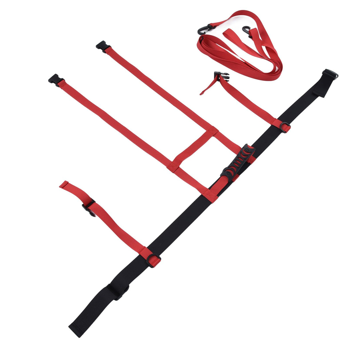 Children Ski Training Safety Ropes Adjustable Outdoor Skiing Harness Safety Shoulder StrapRed