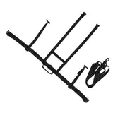 Children Ski Training Safety Ropes Adjustable Outdoor Skiing Harness Safety Shoulder StrapBlack