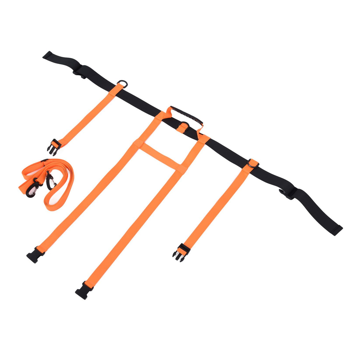 Children Ski Training Safety Ropes Adjustable Outdoor Skiing Harness Safety Shoulder StrapOrange