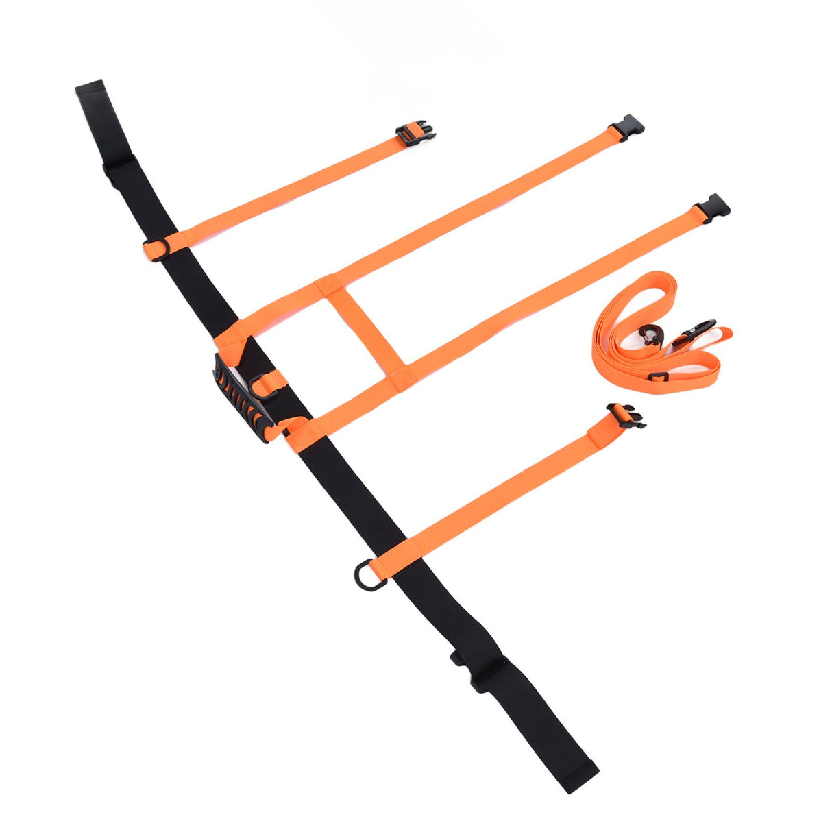 Children Ski Training Safety Ropes Adjustable Outdoor Skiing Harness Safety Shoulder StrapOrange