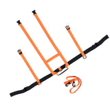 Children Ski Training Safety Ropes Adjustable Outdoor Skiing Harness Safety Shoulder StrapOrange - 45-Degree Angle