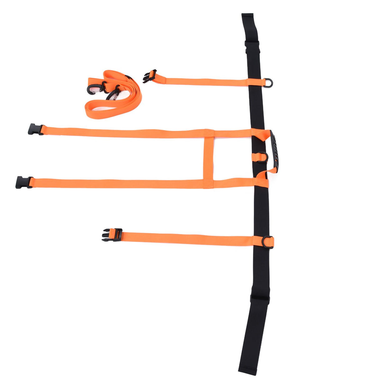 Children Ski Training Safety Ropes Adjustable Outdoor Skiing Harness Safety Shoulder StrapOrange