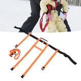 Children Ski Training Safety Ropes Adjustable Outdoor Skiing Harness Safety Shoulder StrapOrange - Extra Image