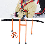 Children Ski Training Safety Ropes Adjustable Outdoor Skiing Harness Safety Shoulder StrapOrange