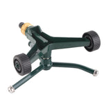 Metal Three Arm Sprinkler with G3/4 Connector Rustproof 360° Rotating Irrigate Lawn Sprinkler - Front View