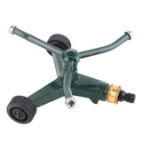 Metal Three Arm Sprinkler with G3/4 Connector Rustproof 360° Rotating Irrigate Lawn Sprinkler