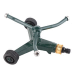 Metal Three Arm Sprinkler with G3/4 Connector Rustproof 360° Rotating Irrigate Lawn Sprinkler