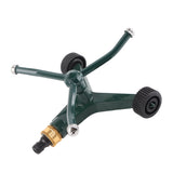 Metal Three Arm Sprinkler with G3/4 Connector Rustproof 360° Rotating Irrigate Lawn Sprinkler
