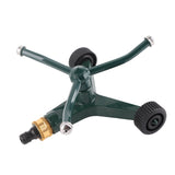 Metal Three Arm Sprinkler with G3/4 Connector Rustproof 360° Rotating Irrigate Lawn Sprinkler