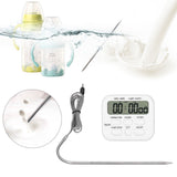 Digital Kitchen Thermometer High Sensitivity Multifunctional Thermometer with Probe Alarm Function for Grilling Baking