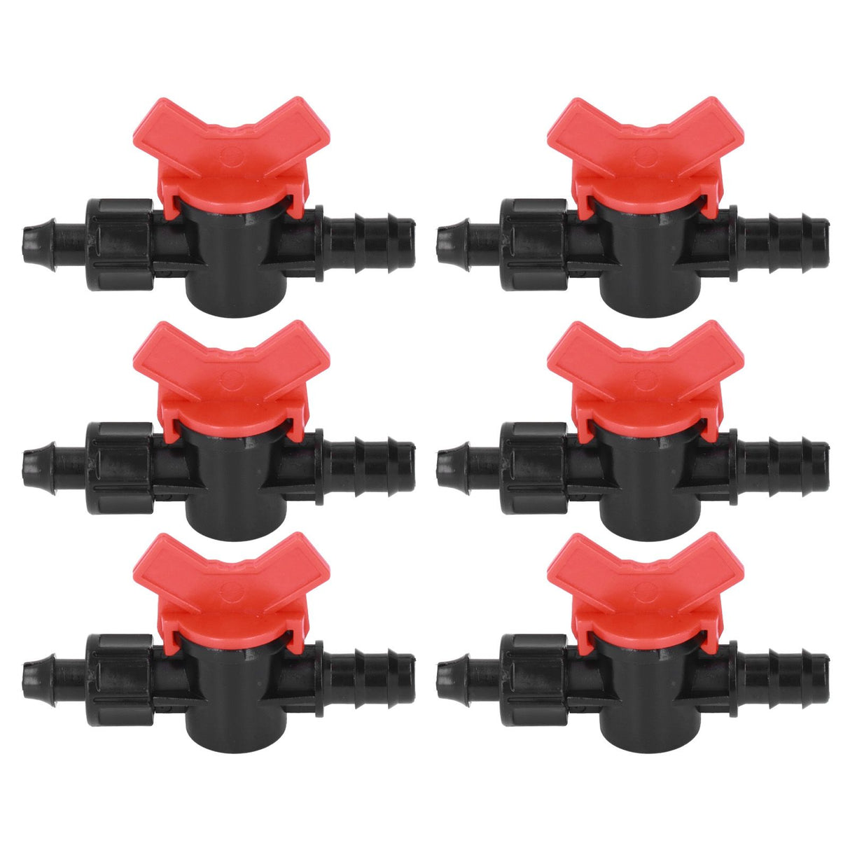 10Pcs Barbed Ball Valve 5/8inch Adjustable Prevent Leakage Drip Irrigation Switch Valve for Irrigation