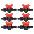 10Pcs Barbed Ball Valve 5/8inch Adjustable Prevent Leakage Drip Irrigation Switch Valve for Irrigation