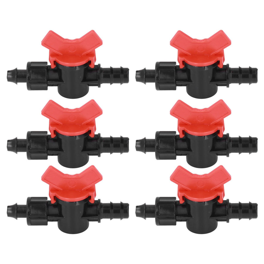 10Pcs Barbed Ball Valve 5/8inch Adjustable Prevent Leakage Drip Irrigation Switch Valve for Irrigation