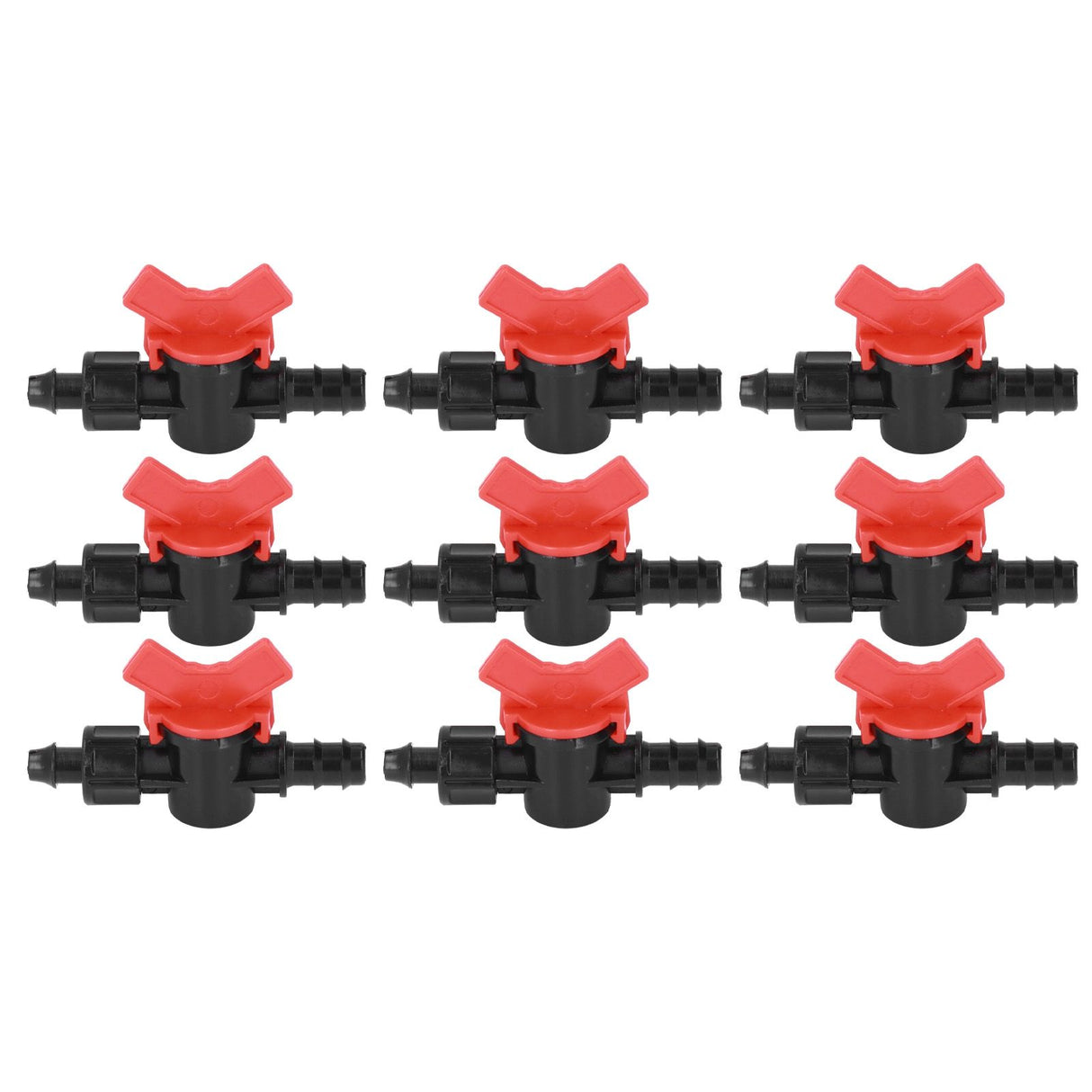 10Pcs Barbed Ball Valve 5/8inch Adjustable Prevent Leakage Drip Irrigation Switch Valve for Irrigation
