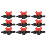 10Pcs Barbed Ball Valve 5/8inch Adjustable Prevent Leakage Drip Irrigation Switch Valve for Irrigation