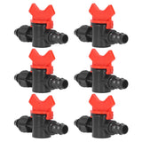 10Pcs Barbed Ball Valve 5/8inch Adjustable Prevent Leakage Drip Irrigation Switch Valve for Irrigation