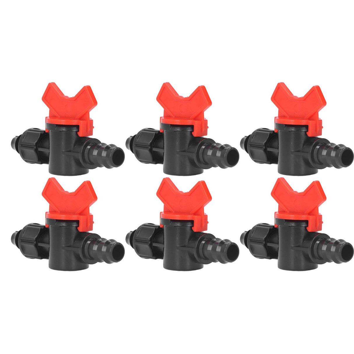 10Pcs Barbed Ball Valve 5/8inch Adjustable Prevent Leakage Drip Irrigation Switch Valve for Irrigation