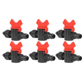 10Pcs Barbed Ball Valve 5/8inch Adjustable Prevent Leakage Drip Irrigation Switch Valve for Irrigation