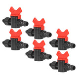 10Pcs Barbed Ball Valve 5/8inch Adjustable Prevent Leakage Drip Irrigation Switch Valve for Irrigation