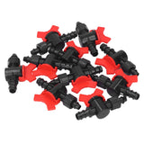 10Pcs Barbed Ball Valve 5/8inch Adjustable Prevent Leakage Drip Irrigation Switch Valve for Irrigation