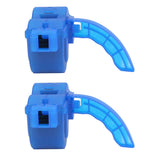 2Pcs Bicycle Chain Cleaning Tool Bike Chain Scrubber Cleaner Brush Tool Bicycle Maintenance Tool - 45-Degree Angle