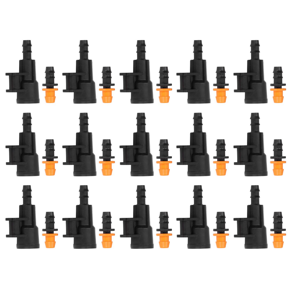 15sets Hose Connector G1/2 Inch Female Thread Rotating Sprinkler Adapter Bracket for 8/12 Distribution Tubing Hose
