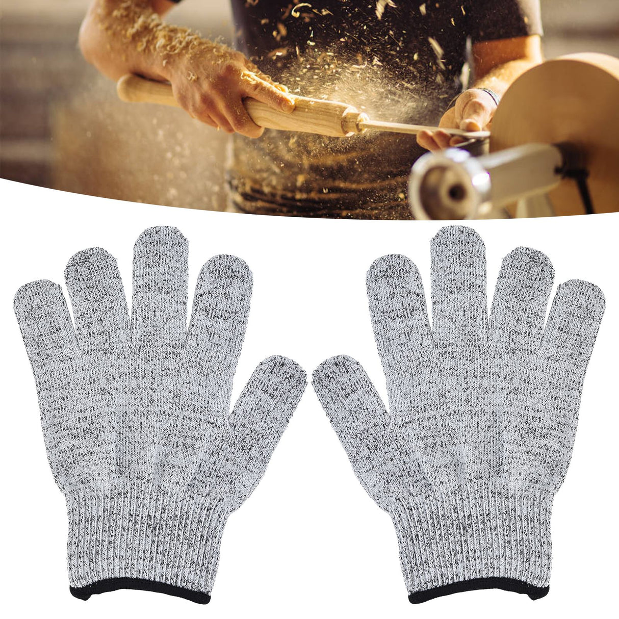 Gardening Gloves Long Cuffs Design Machine Washable Shrinkproof Flexible Cut Resistant Gloves Working GlovesS