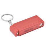 2Pcs ABS Folding Ruler Portable 0.5m Foldable Ruler with Key Ring for Carpentry Laying TilesRed