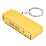 2Pcs ABS Folding Ruler Portable 0.5m Foldable Ruler with Key Ring for Carpentry Laying TilesYellow