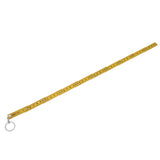 2Pcs ABS Folding Ruler Portable 0.5m Foldable Ruler with Key Ring for Carpentry Laying TilesYellow - Extra Image