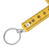 2Pcs ABS Folding Ruler Portable 0.5m Foldable Ruler with Key Ring for Carpentry Laying TilesYellow - Extra Image