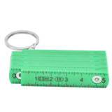 2Pcs ABS Folding Ruler Portable 0.5m Foldable Ruler with Key Ring for Carpentry Laying TilesGreen - Low Angle