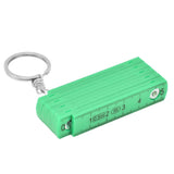 2Pcs ABS Folding Ruler Portable 0.5m Foldable Ruler with Key Ring for Carpentry Laying TilesGreen