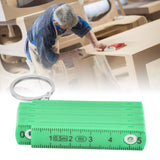 2Pcs ABS Folding Ruler Portable 0.5m Foldable Ruler with Key Ring for Carpentry Laying TilesGreen - Extra Image