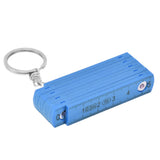 2Pcs ABS Folding Ruler Portable 0.5m Foldable Ruler with Key Ring for Carpentry Laying TilesBlue - Extra Image