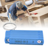 2Pcs ABS Folding Ruler Portable 0.5m Foldable Ruler with Key Ring for Carpentry Laying TilesBlue